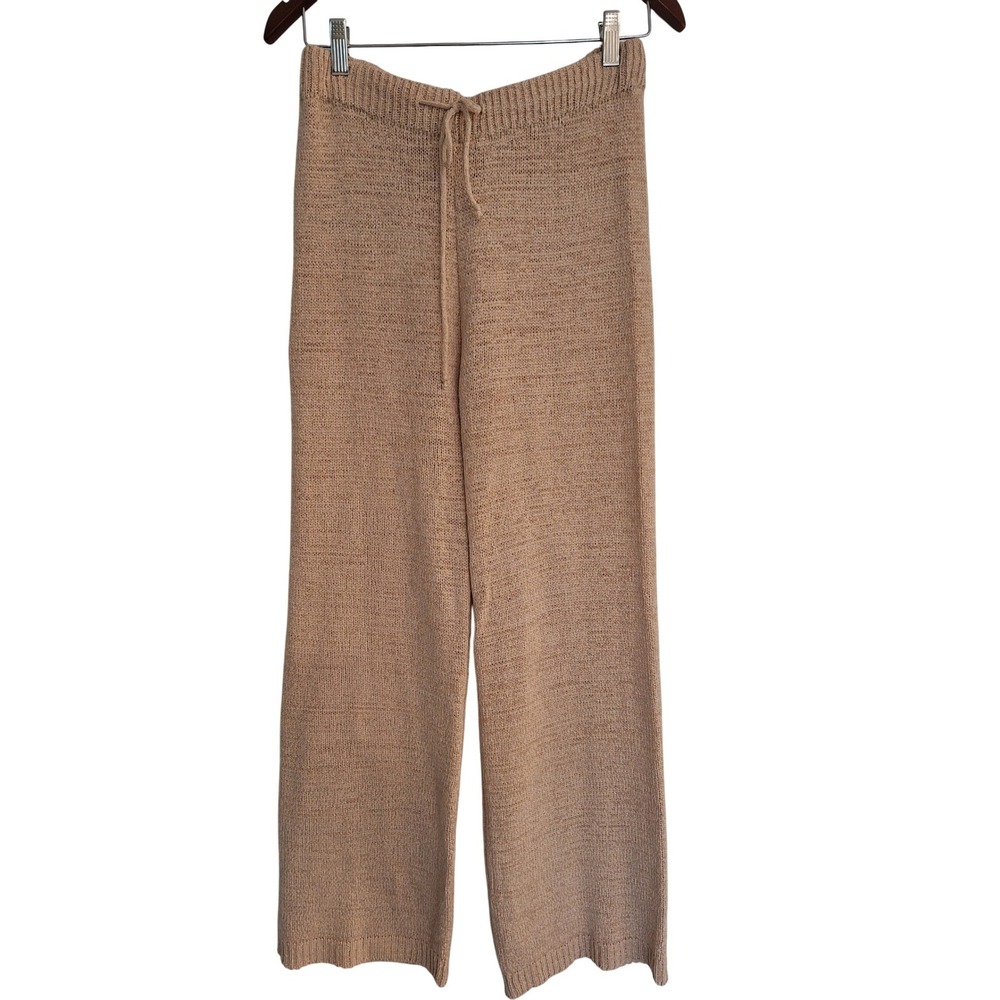 SNDYS. womens wide leg, tan pants size S